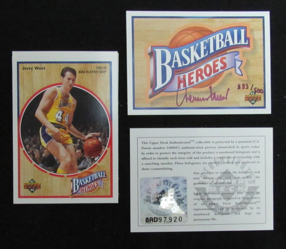 1992 Jerry West Hof Los Angeles Lakers Upper Deck