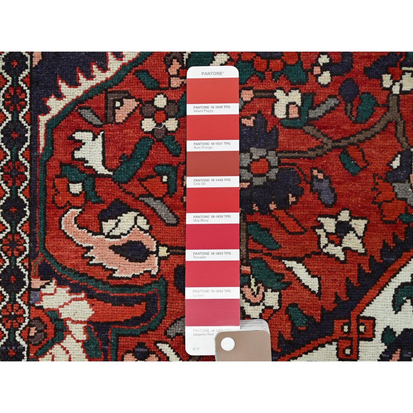 8'7"X11'2" Turkey Red Extra Soft Wool Vintage Baktiarjoon Oriental Rug