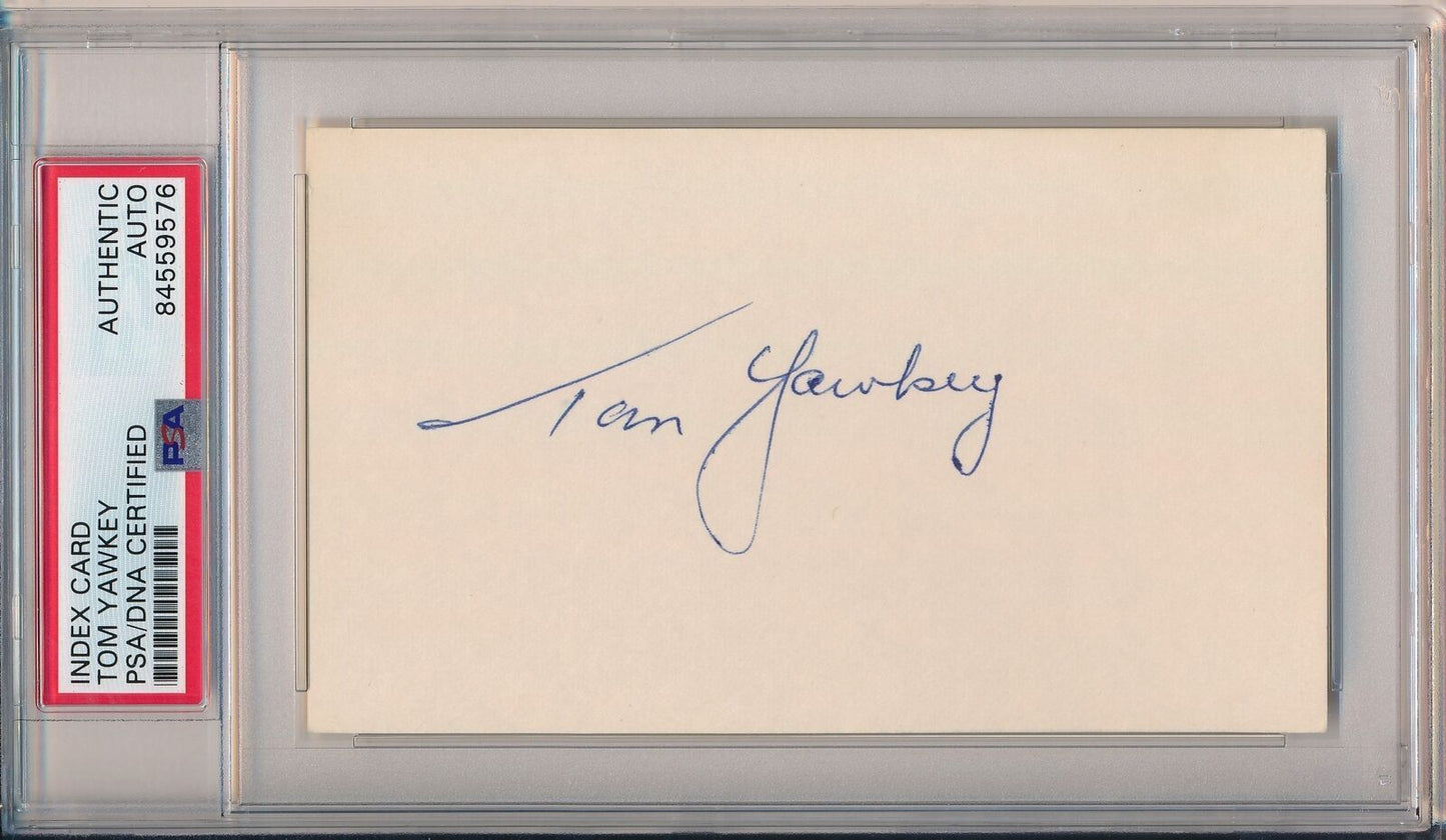 Tom Yawkey Hofer Boston Red Sox Signed/Auto 3X5