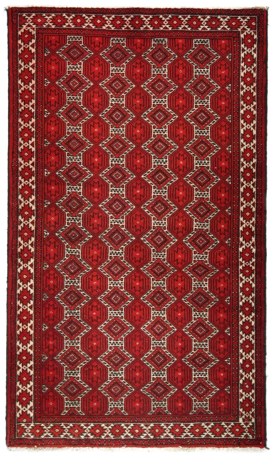 Handmade Antique Tribal Rug Allover Design