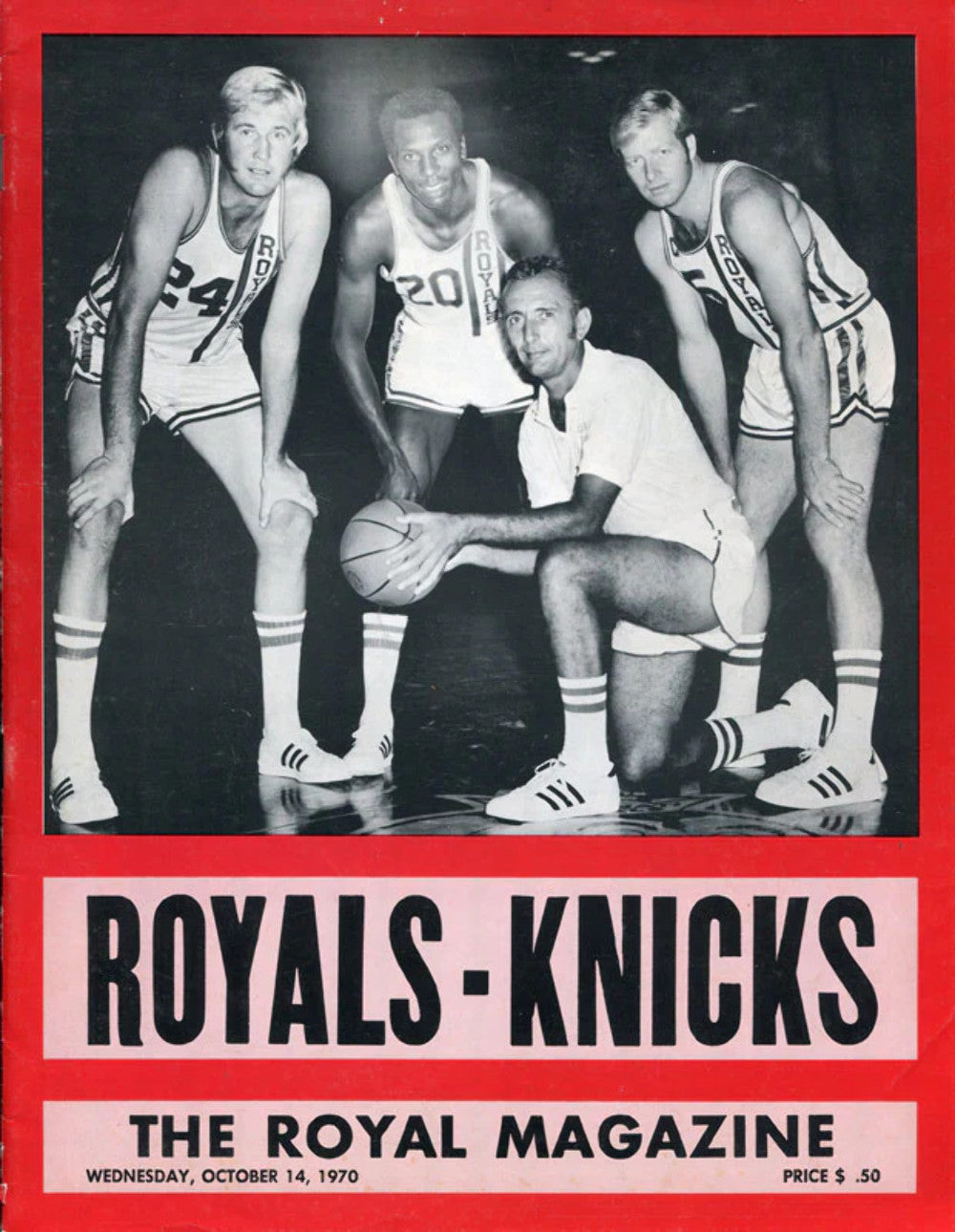 Cincinnati Royals Vs. New York Knicks Unsigned 1970 Royal Magazine