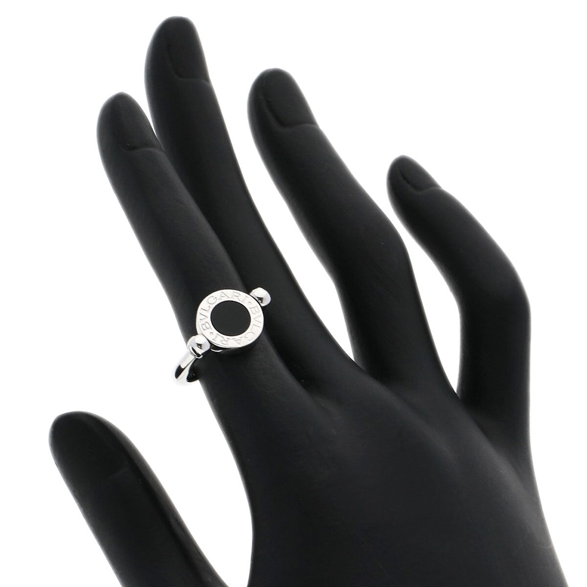 Bvlgari Ring Bvlgari Bvlgari Flip Diamond Onyx