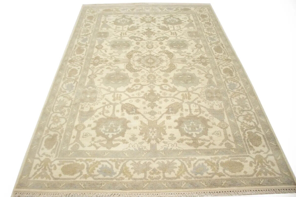 6X9 Ft Handmade Oushak Chobi Oriental Rug Muted