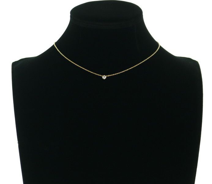Tiffany&Co. Necklace Diamonds By The Yard Diamond 18K 750 Yellow Gold
