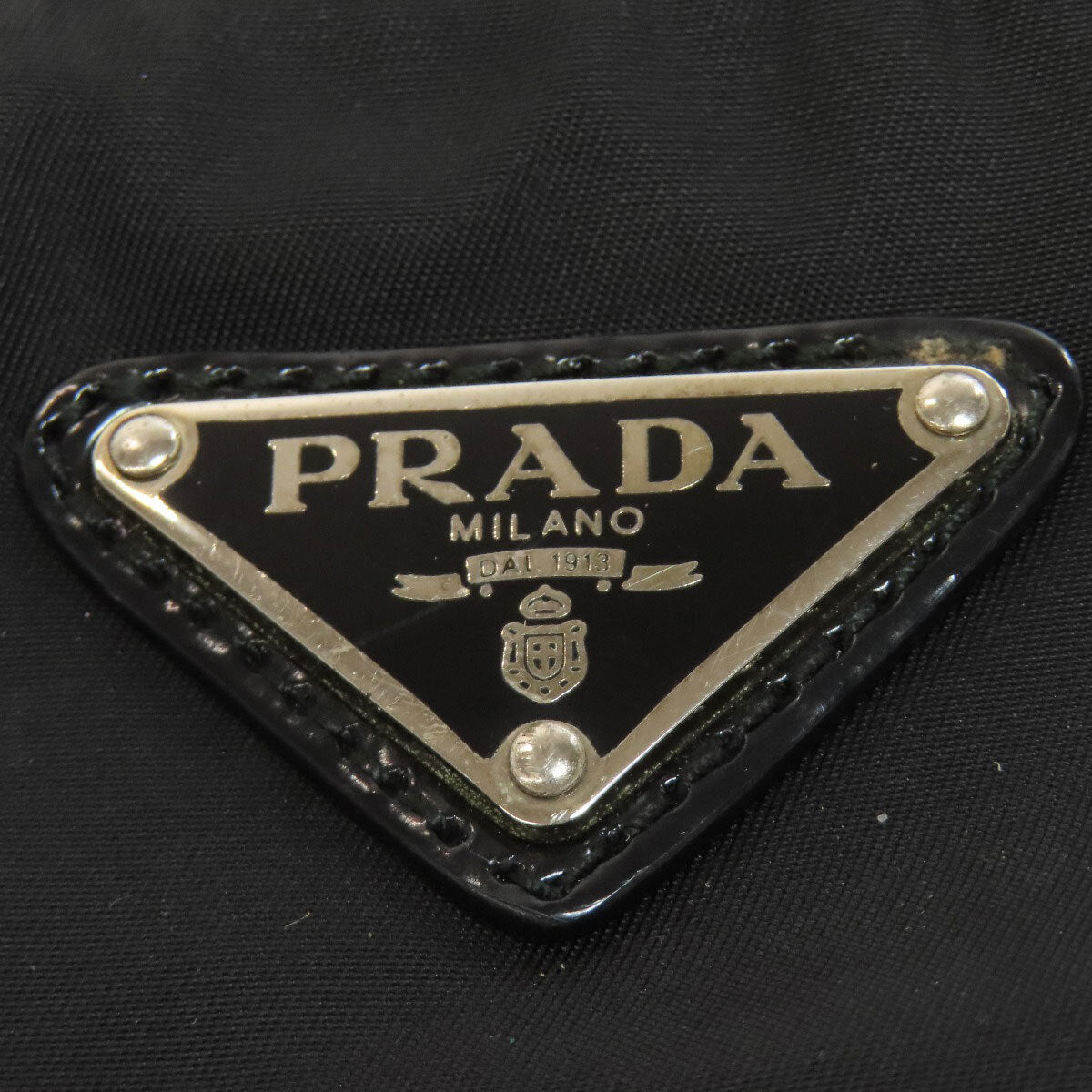 Prada Shoulder Bag Logo Hardware Nylon
