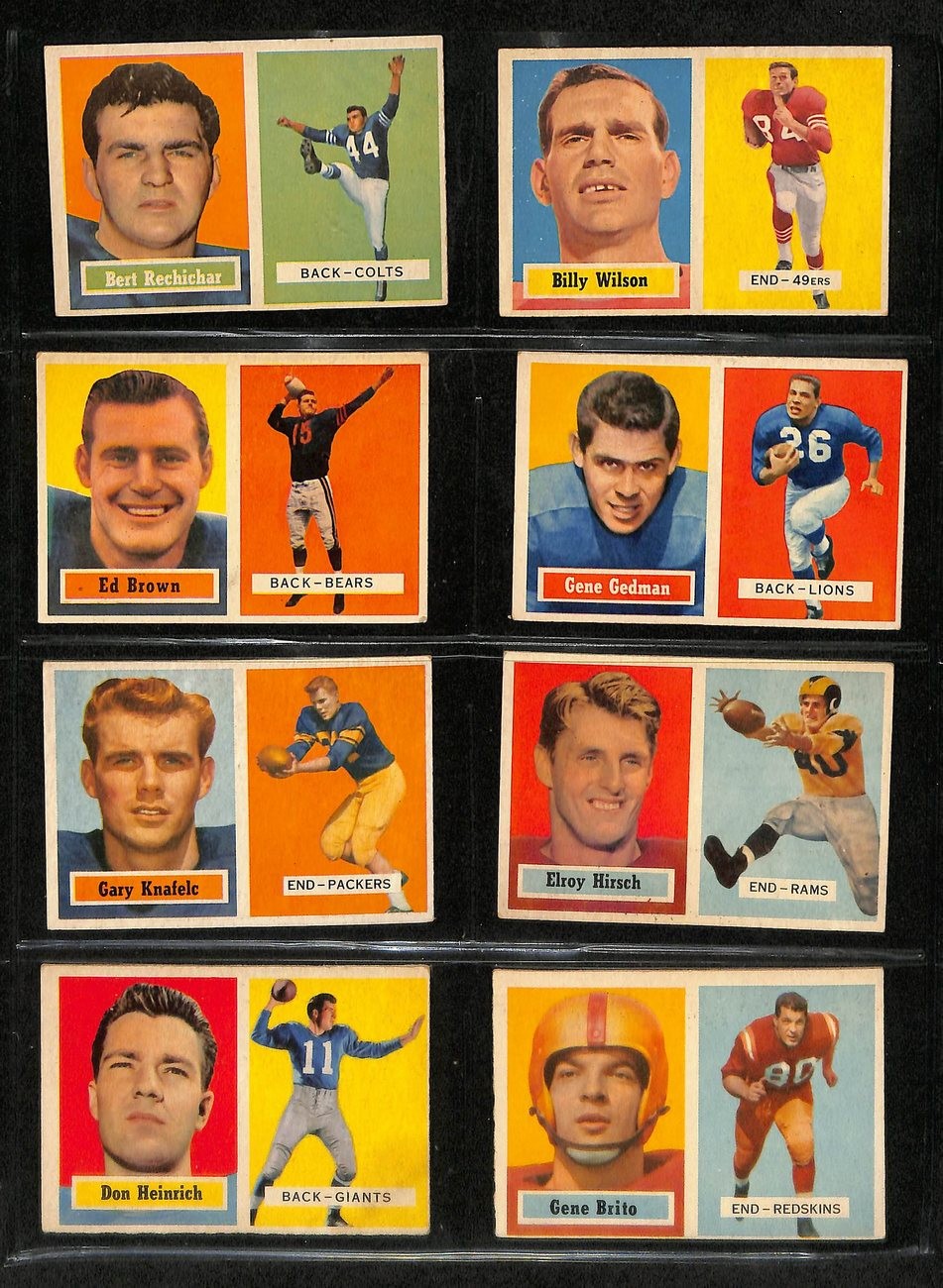 1957 Topps Football Card Complete Set (1-154)