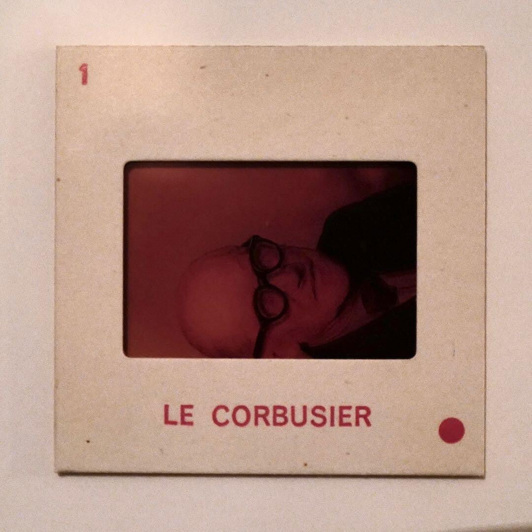 Photo negatives of Le Corbusier from the 1950s and 1960s
