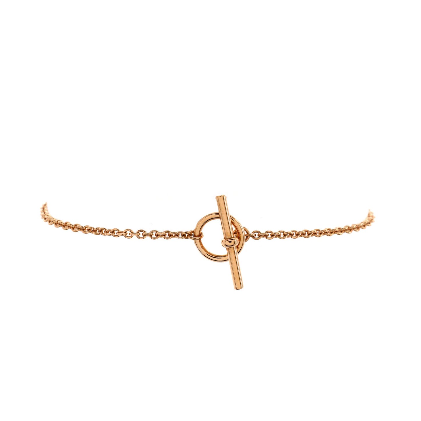Hermes Chaine D'Ancre Punk Bracelet 18K Rose Gold Mini