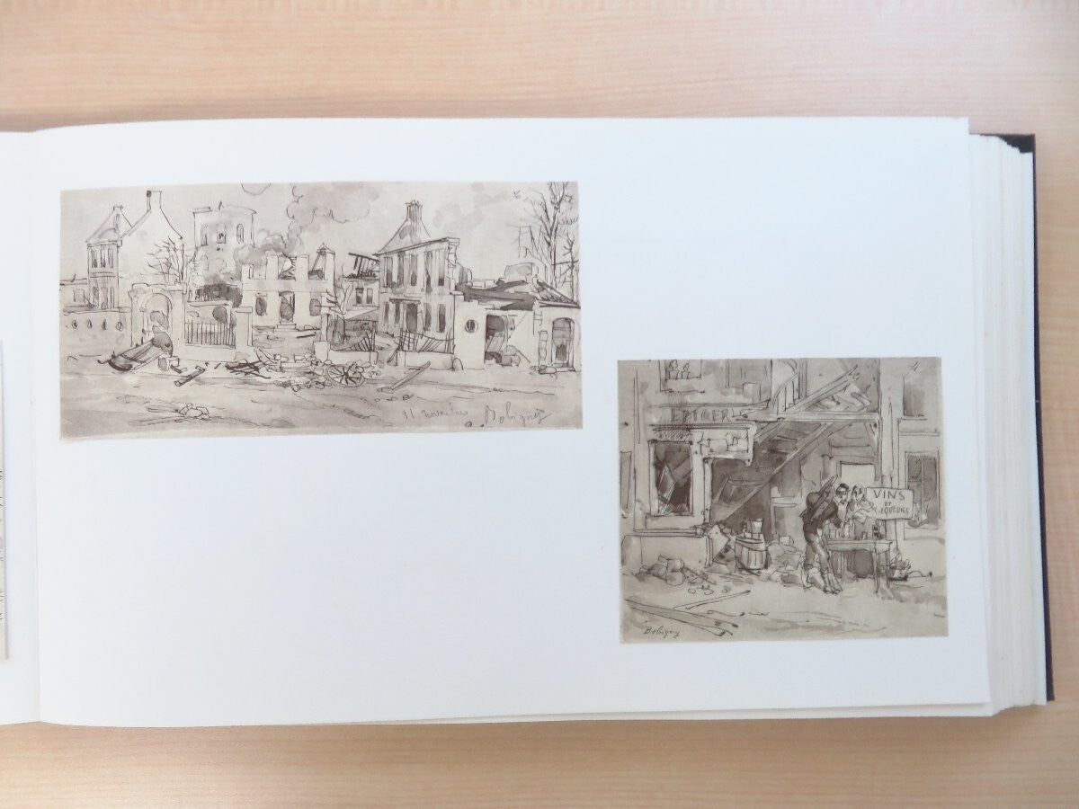 Albert Robida: Album Du Sige Et De La Commune Paris 1870-1871, 2 Volumes, 1971
