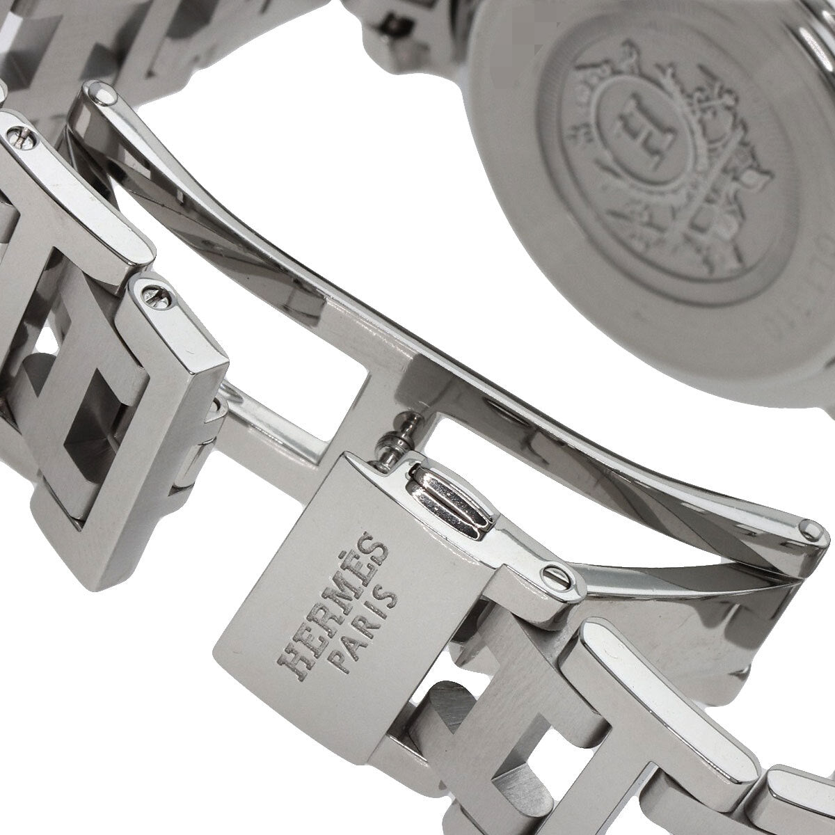 Hermes Clipper Chronograph New Buckle Watches Cl1.310 Stainless Steel/Stainl...