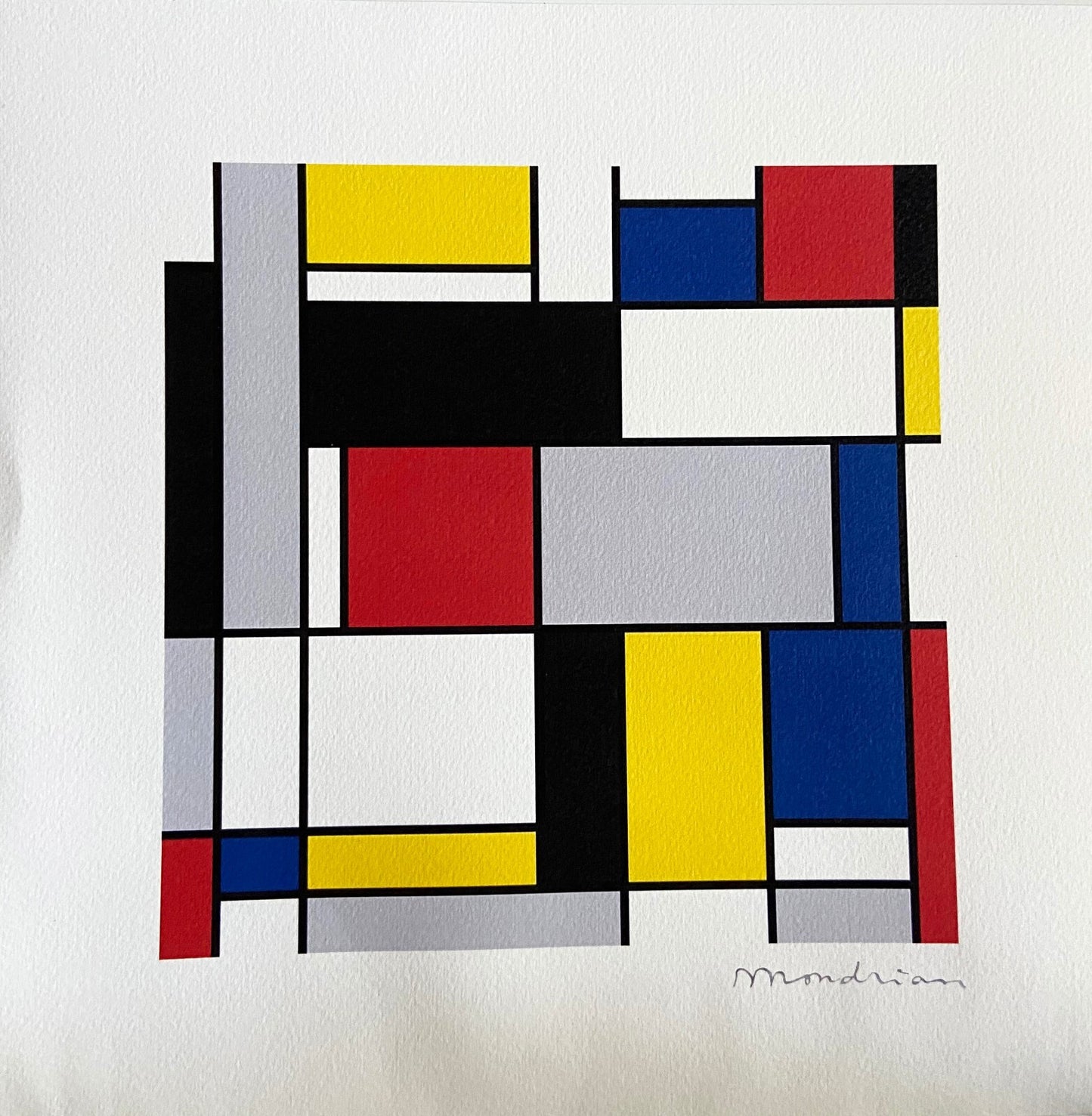 Piet Mondrian, Lithograph (Max Bill