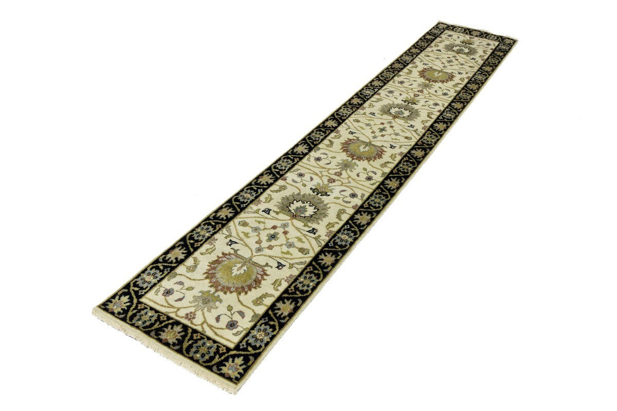 Oriental Wool Runner Rug Floral Chobi Peshawar