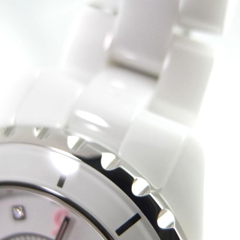Chanel J12 Pink Light White Ceramic H4863