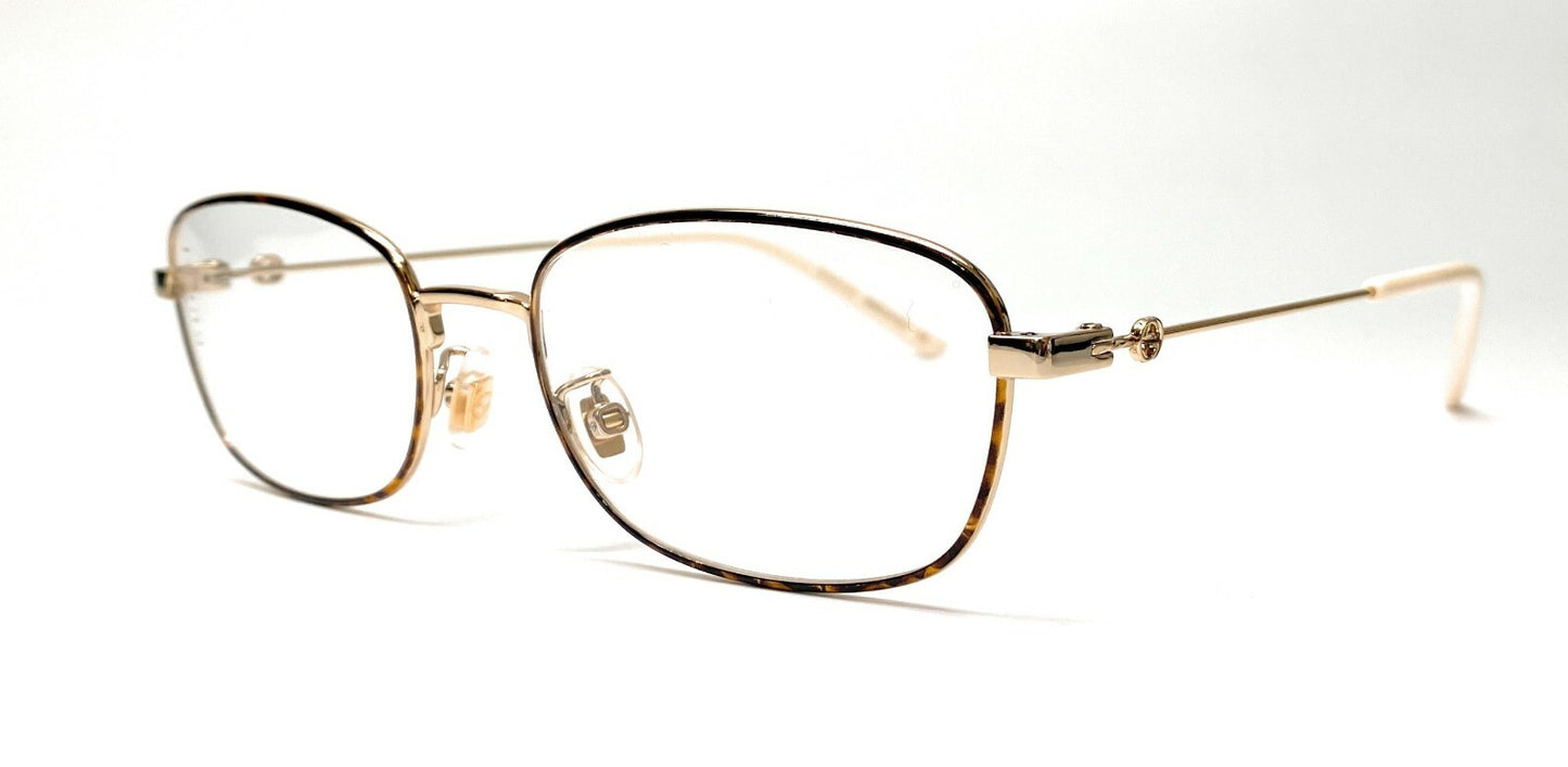 Gucci Gg0444O 006 Round Oval Havana Gold Demo