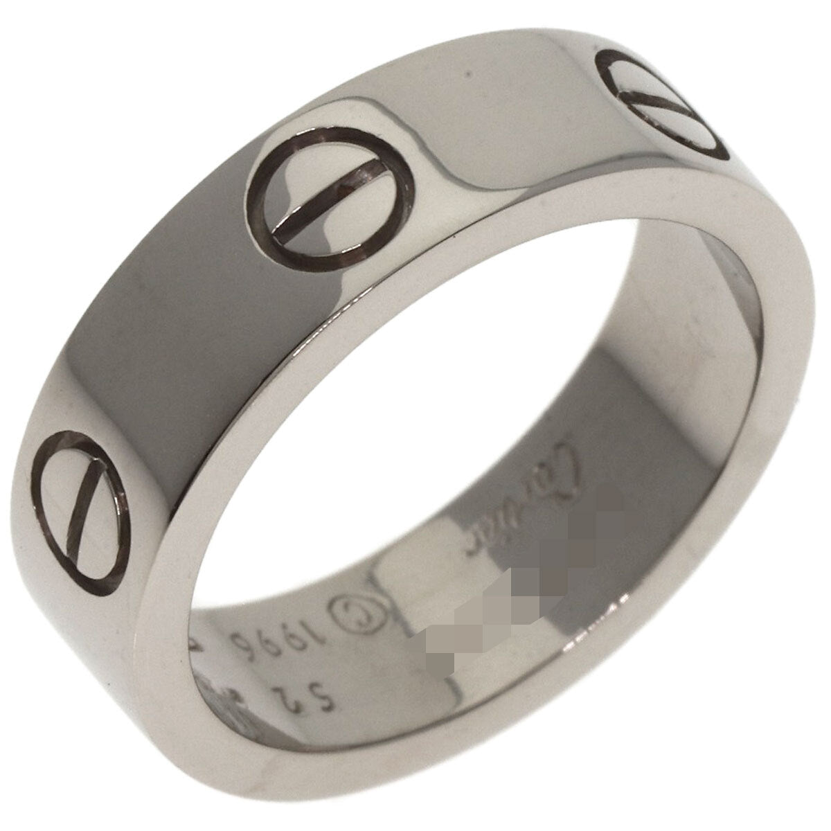 Cartier Ring Love Ring #52 K18 White Gold