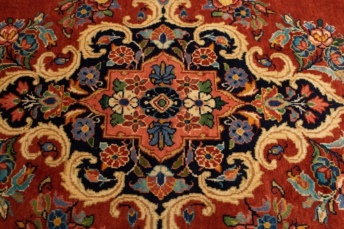 10'0X13'6 Ft Semi-Antique Traditional Handmade