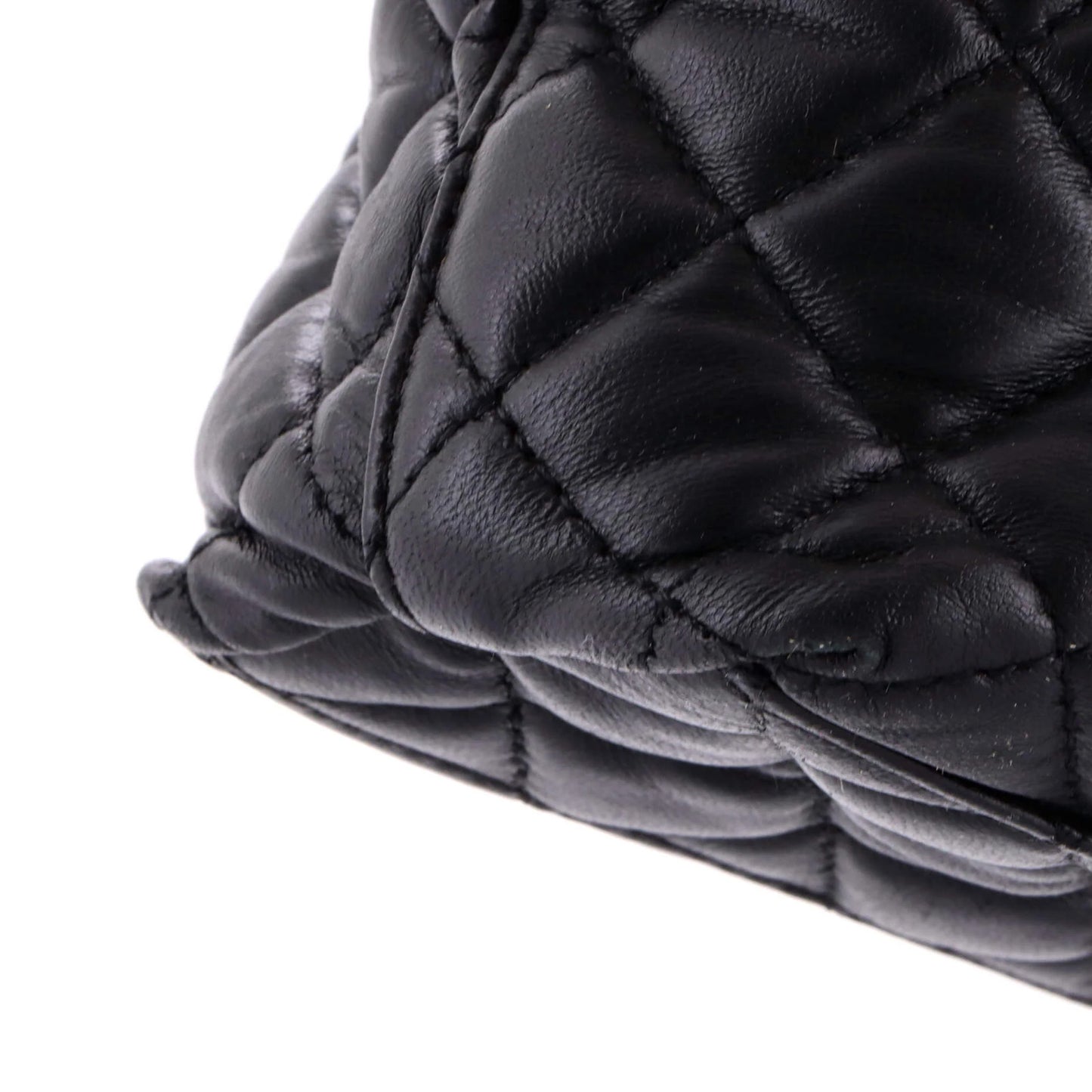 Versace Medusa Icon Chain Zip Tote Quilted Leather Tall