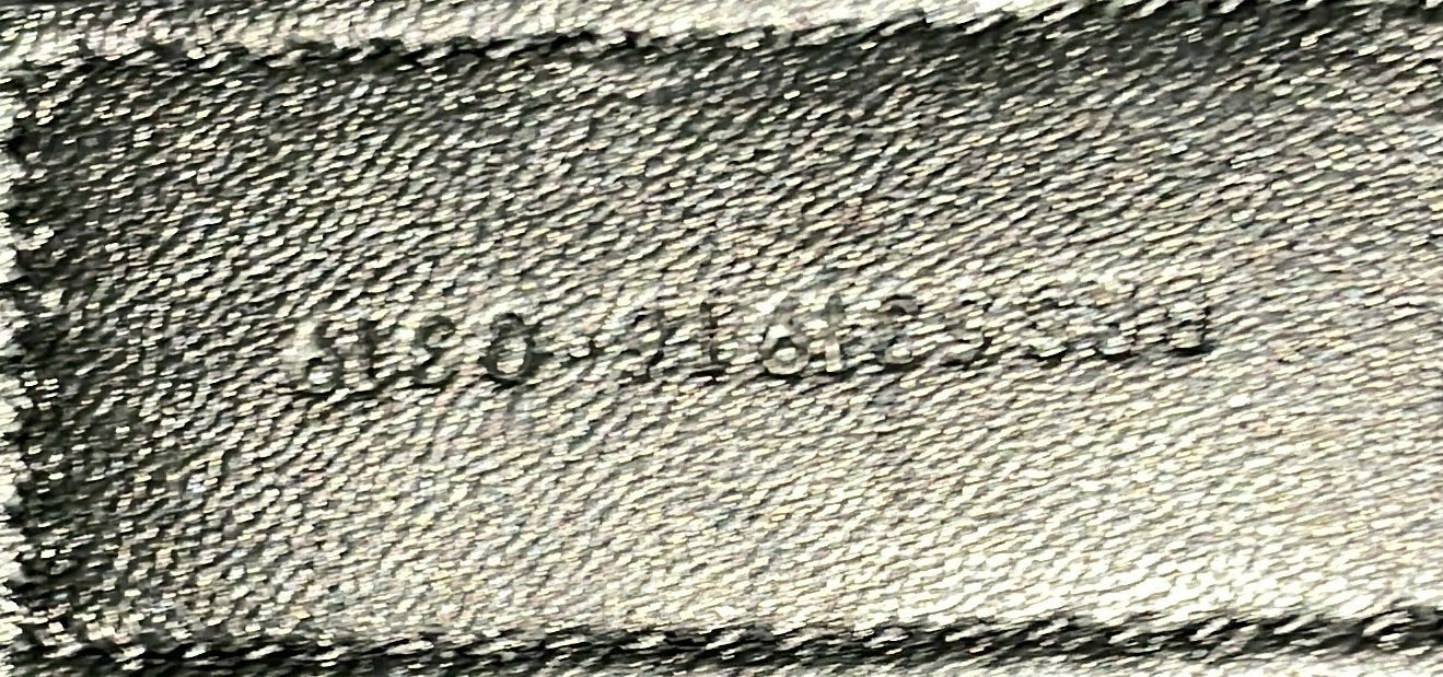 Saint Laurent Classic Monogram Tablet Wristlet Pouch Crocodile Embossed Leather