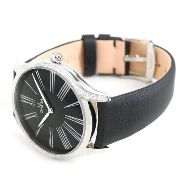 Omega De Ville Trsor 428.17.39.60.01.001 Black Quartz Women'S Watch New In Box