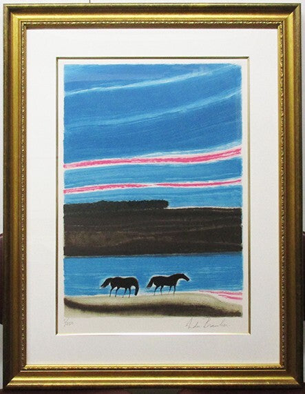 Andre Brasilier Twilight Lithograph Ed. 5/250 Pencil-Signed Framed With Box