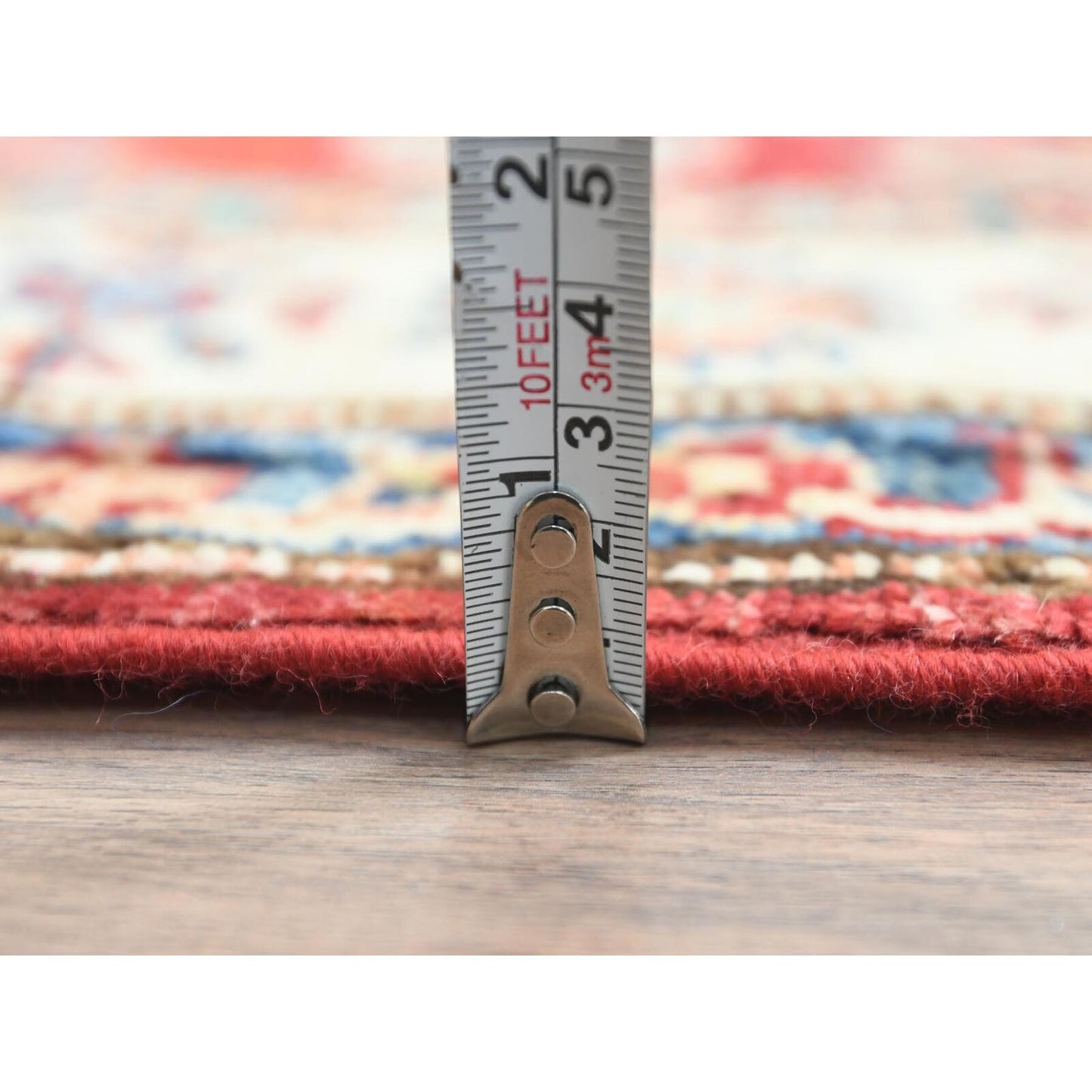 2'8"X39'1" Rich Red Afghan Super Kazak Wool Hand Knotted Xl Runner Rug