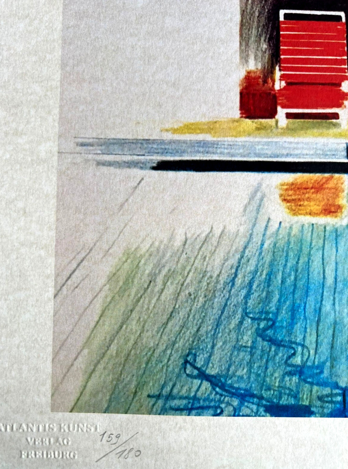 David Hockney Lithograph Coa Signed