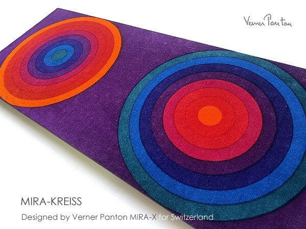 Vintage Verner Panton Mira Kreiss Velvet Cloth Large Art Board Mid Century