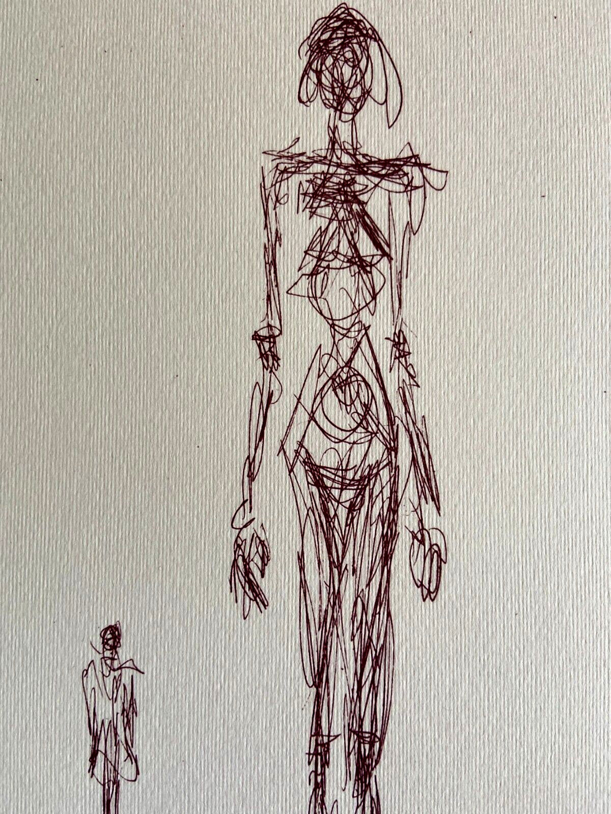 Alberto Giacometti Lithograph ' Woman ' Coa