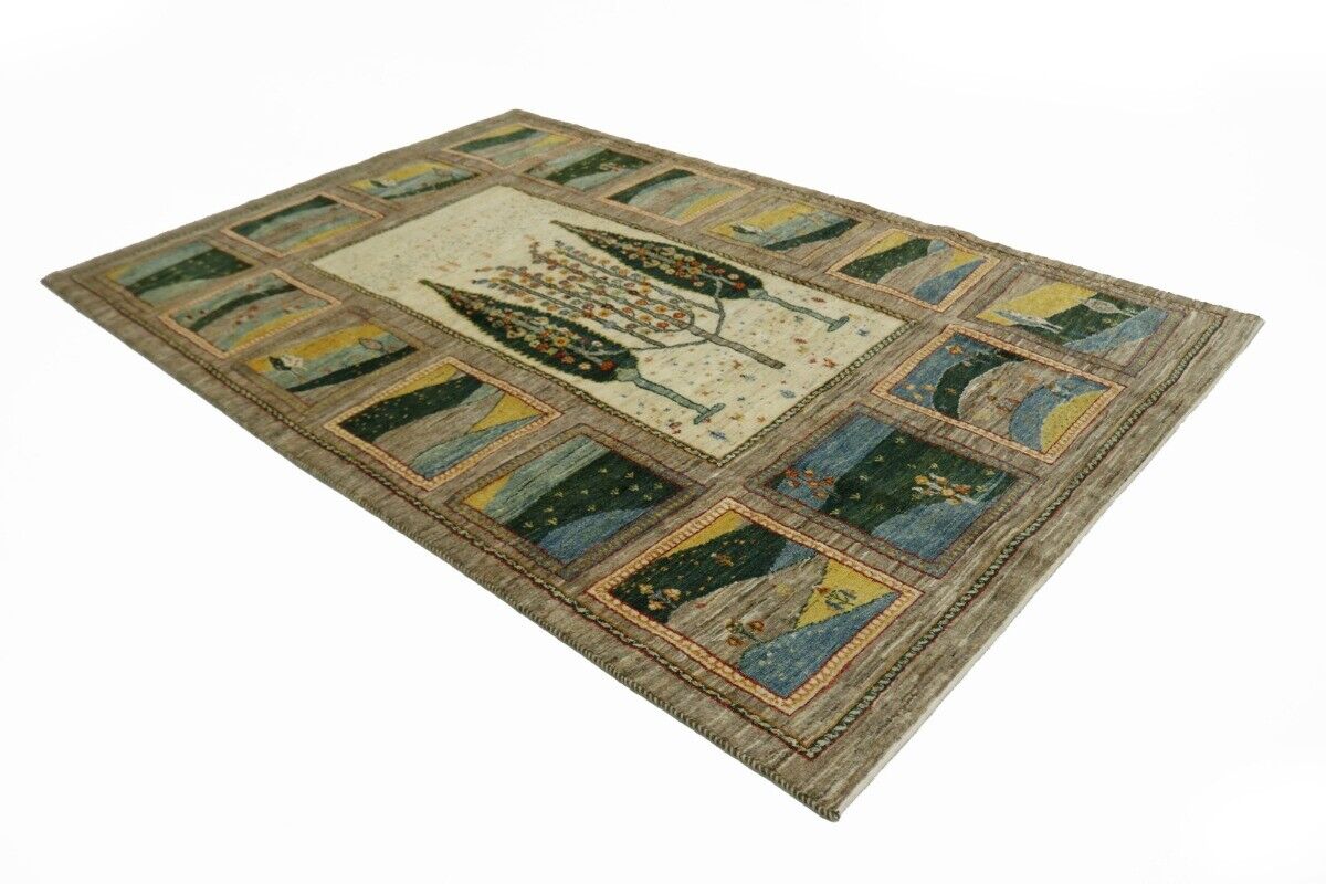 Handmade One Of A Kind Landscape Design Gabbeh