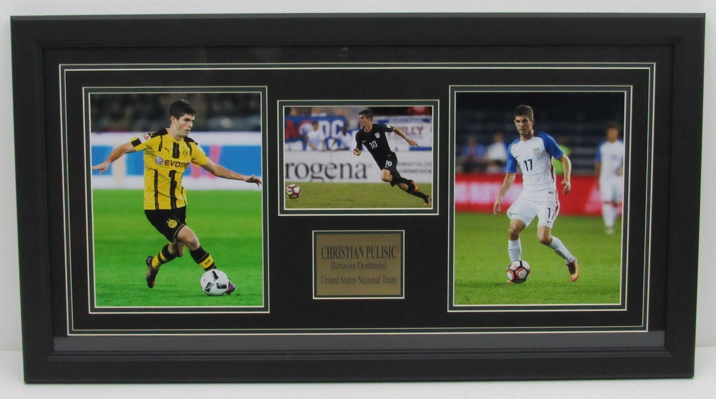 Christian Pulisic Unsigned Framed Photo Collage