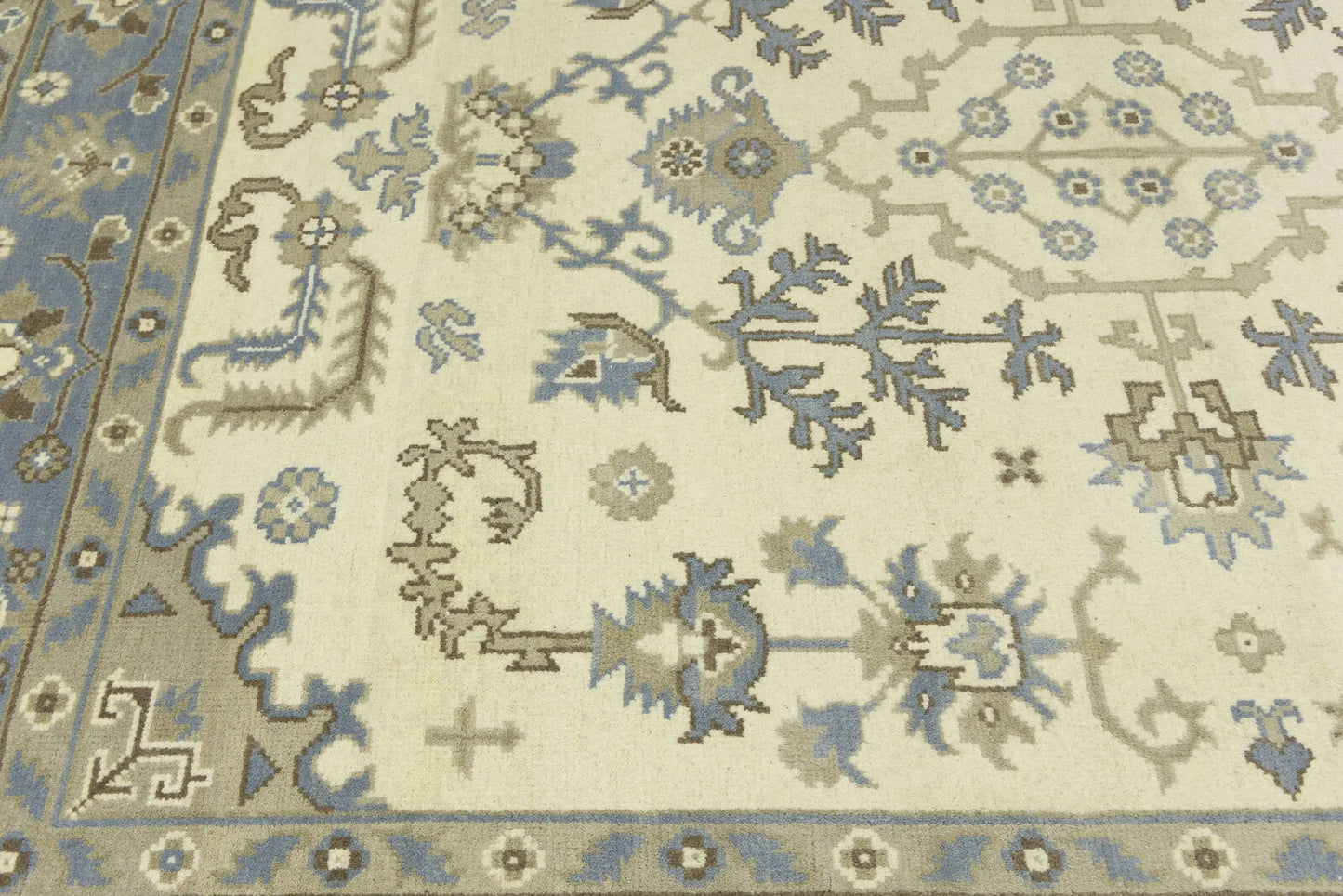8X10 Ft Oushak Chobi Oriental Rug Floral Design