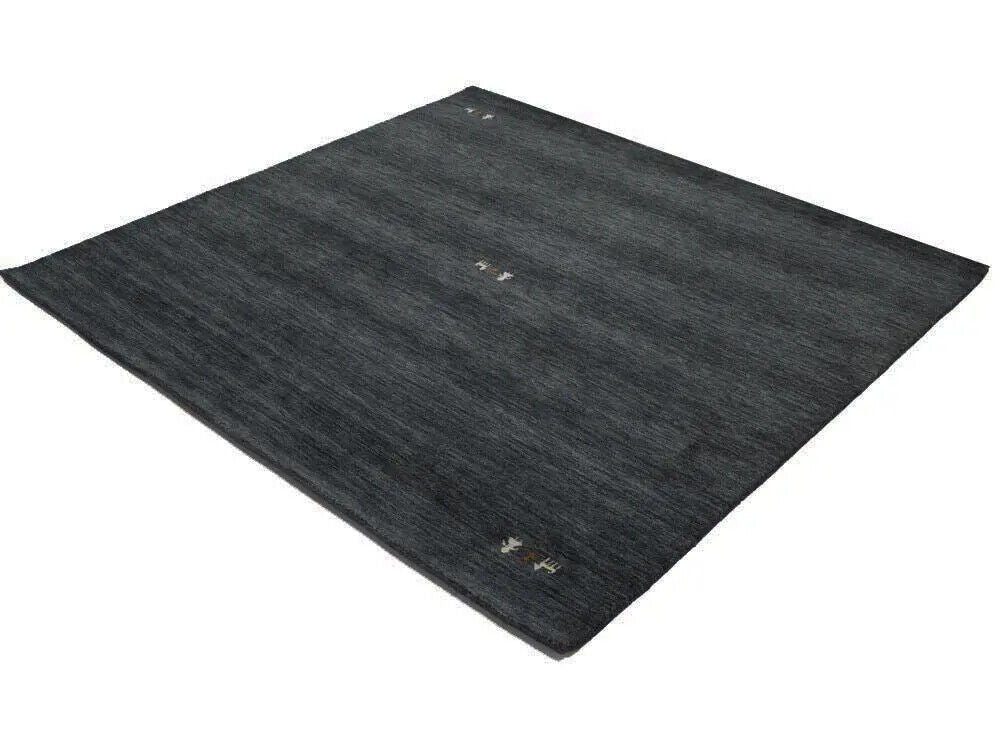 Charcoal Tribal Design Square 6X6 Gabbeh Modern