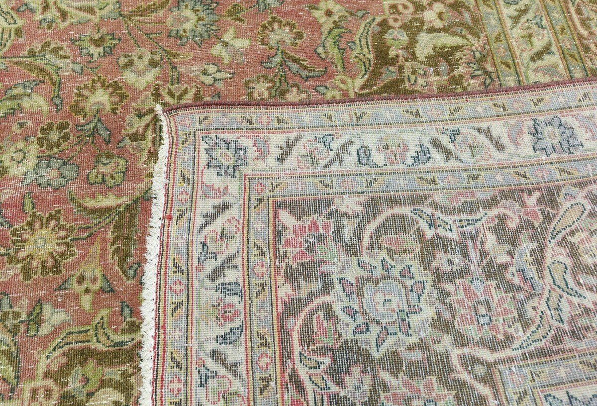 10X15 Antique Distressed Oriental Rug Muted
