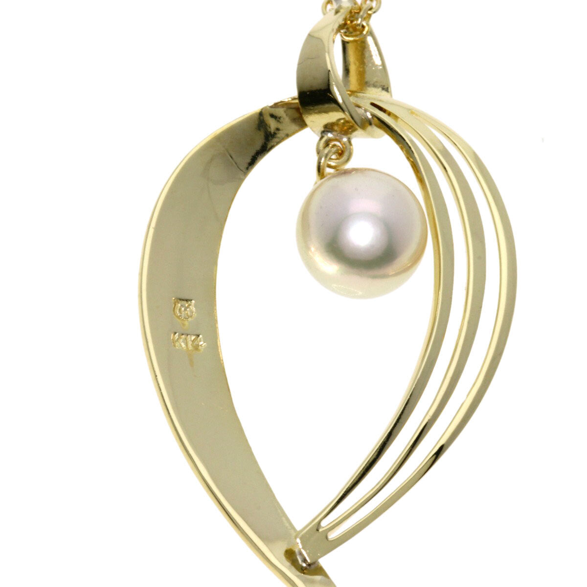 Mikimoto Necklace Pearl Pearl K14 Yellow Gold