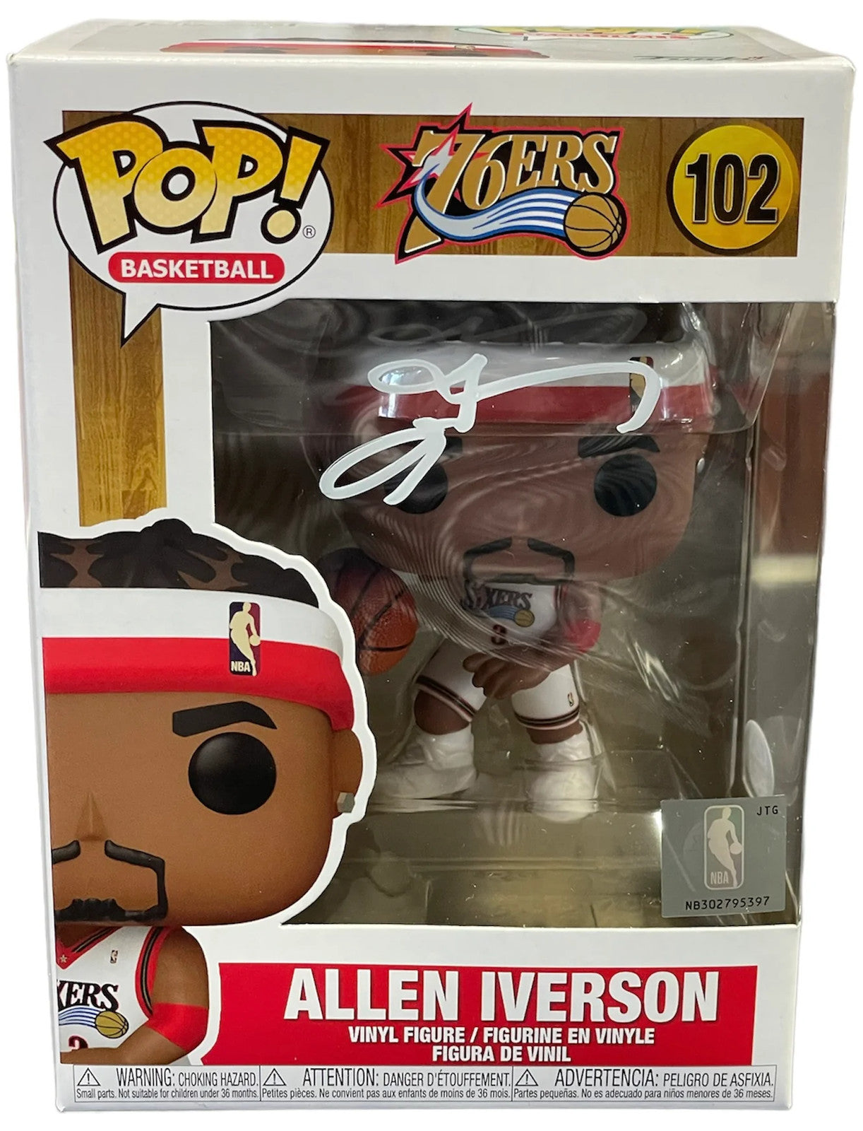 Allen Iverson Autographed Funko Pop (Psa)