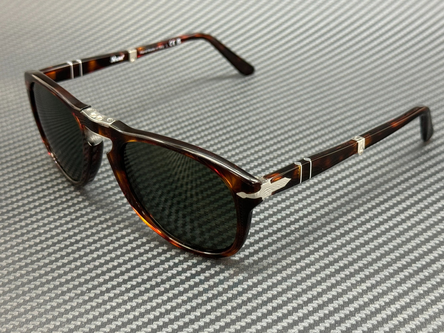 Persol Po0714 24 31 Havana Green Square Men'S
