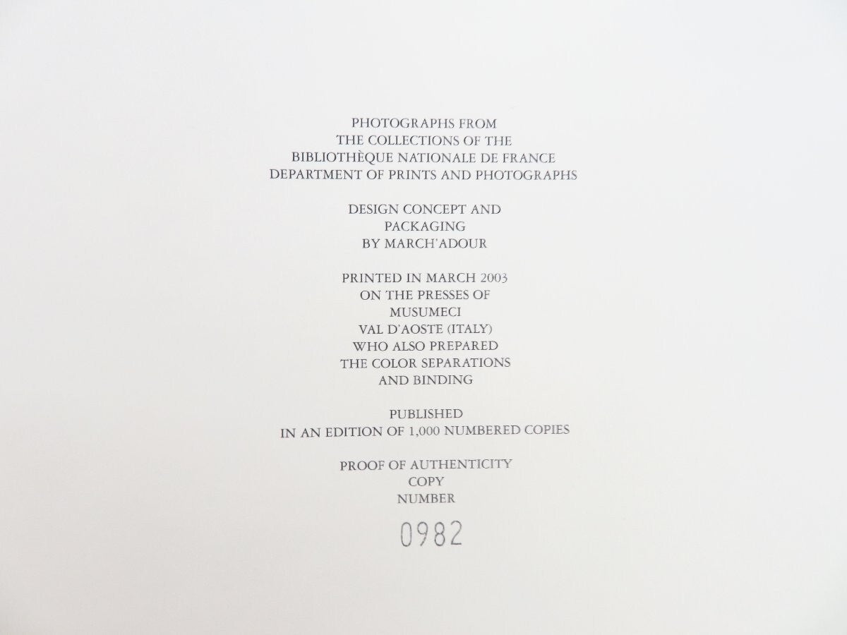 Eugene Atget'S Trees 2003 1St Edition Limited 982/1000 Large Format Photography