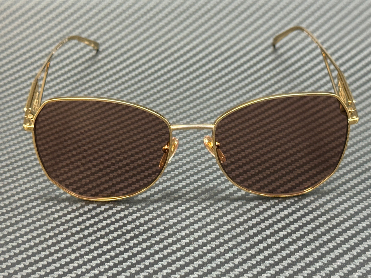 PRADA PR 57YS 5AK10D Gold Brown Women's 57 mm