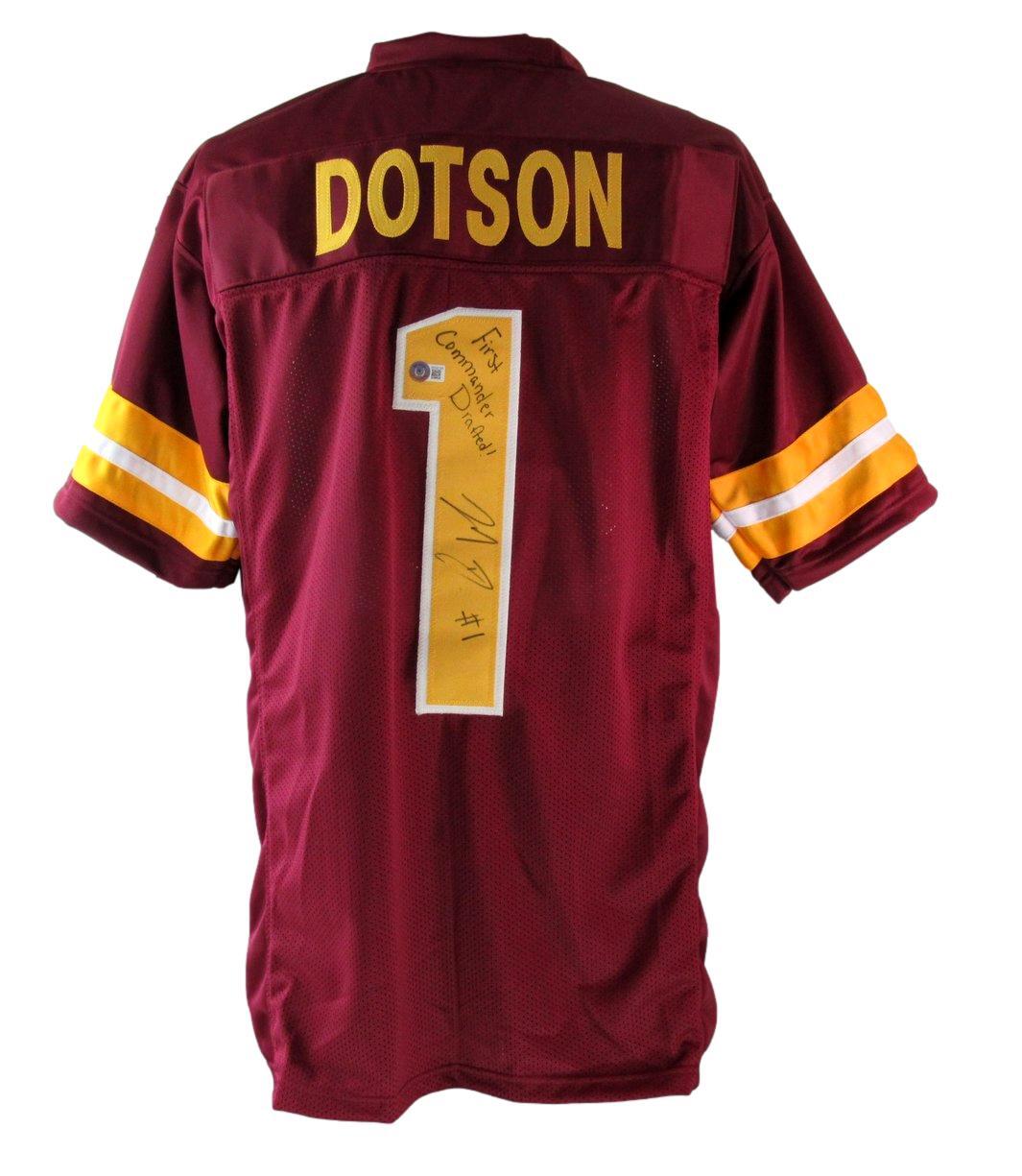 Jahan Dotson Autographed/Inscr Maroon Custom