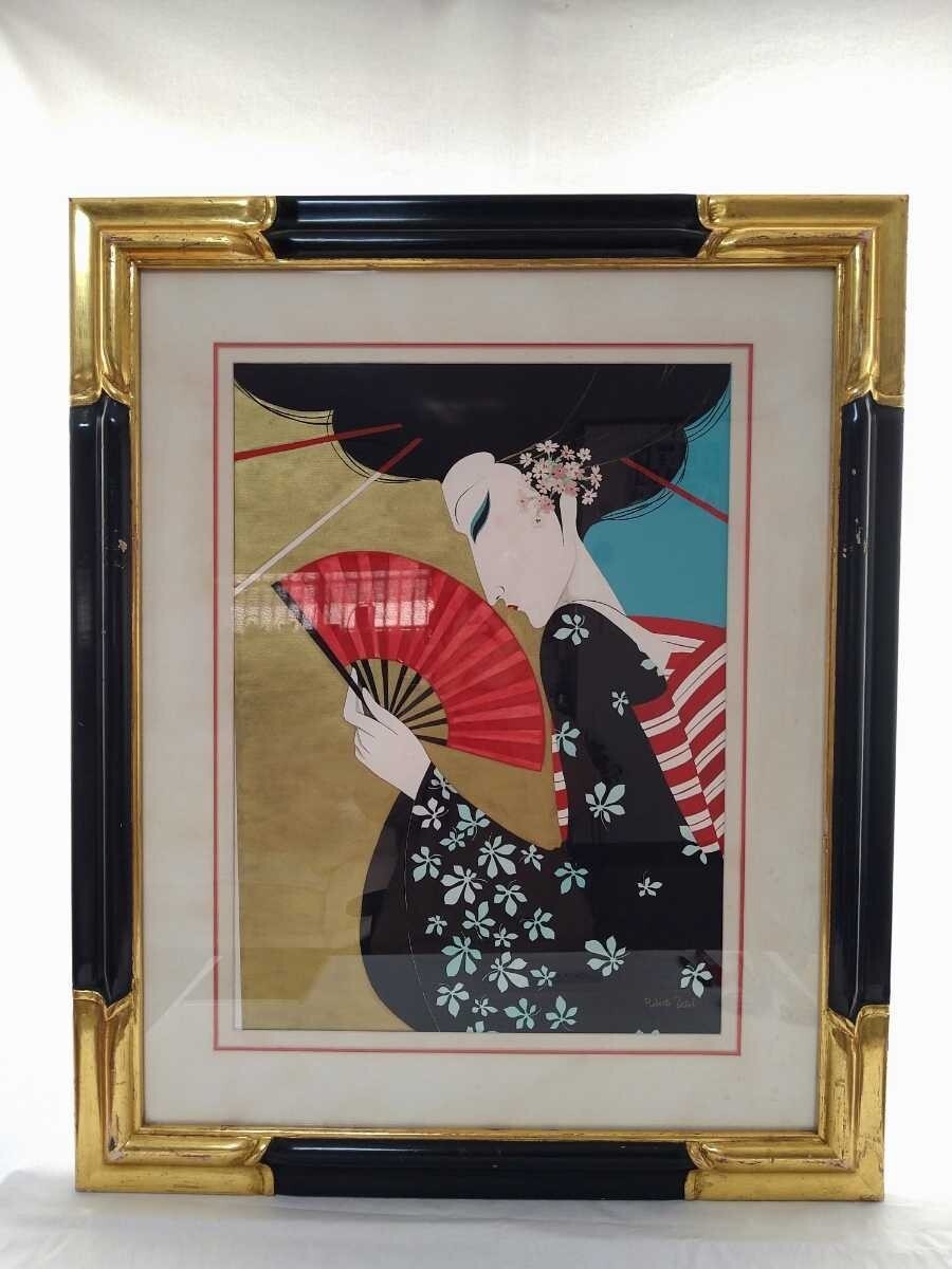 Roberto Tortoli Art Deco Original Acrylic Gouache