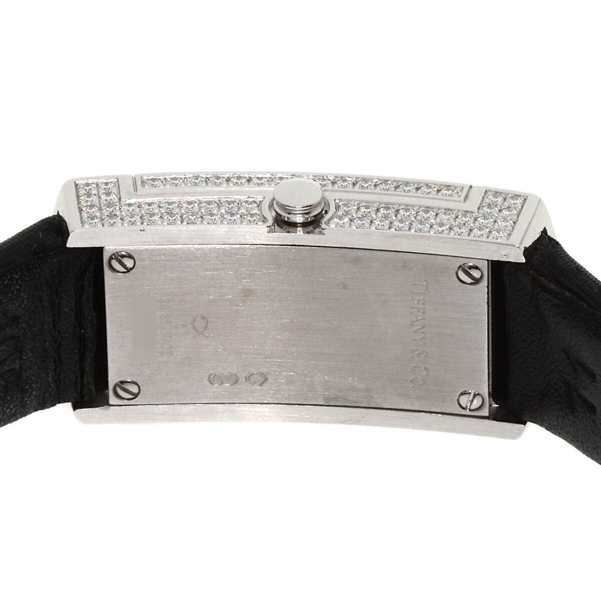 Tiffany&Co. Cocktail Watch Full Diamond Watches K18 White Gold/Leather Ladies