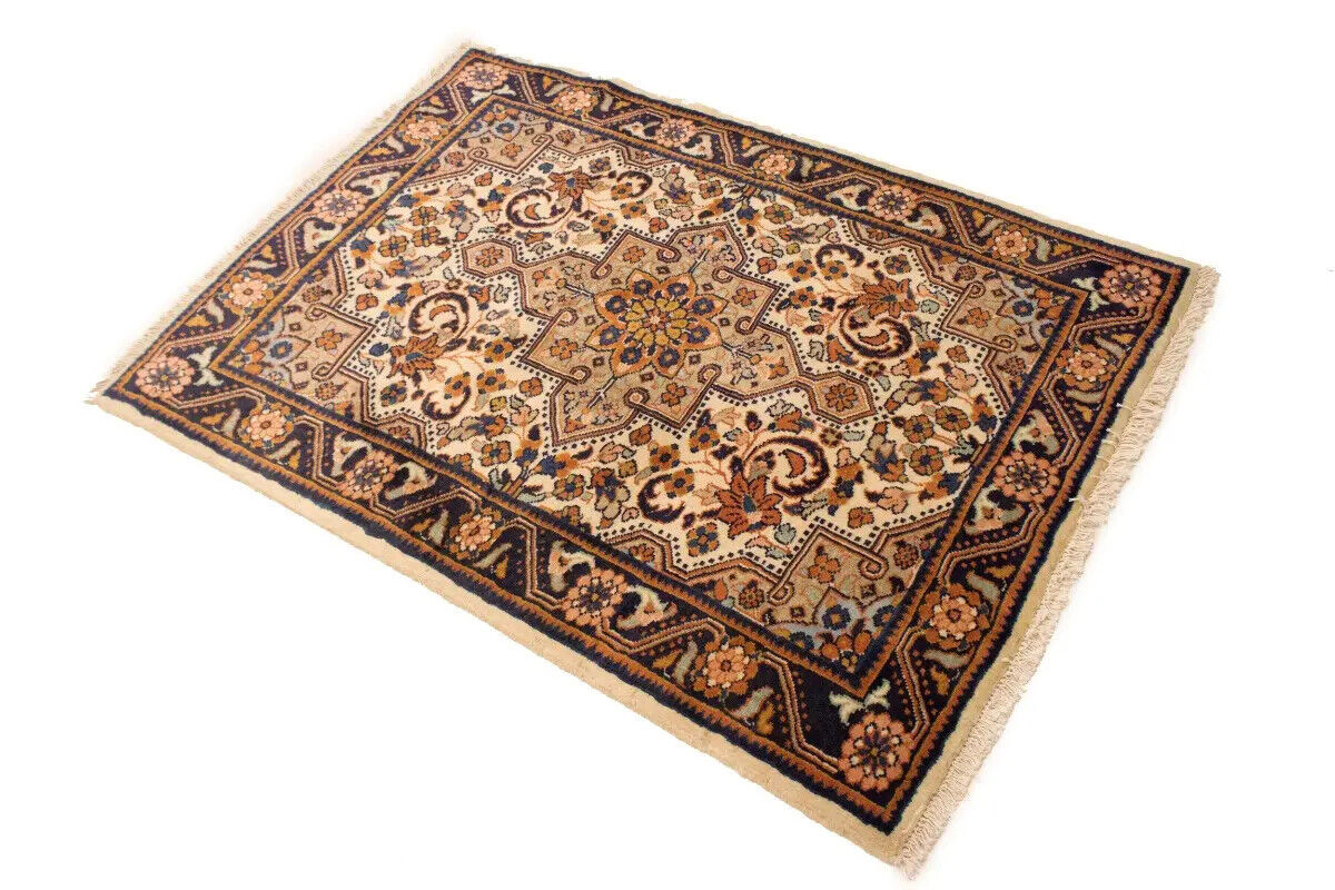 Vintage Handmade Floral Oriental Rug Carpet