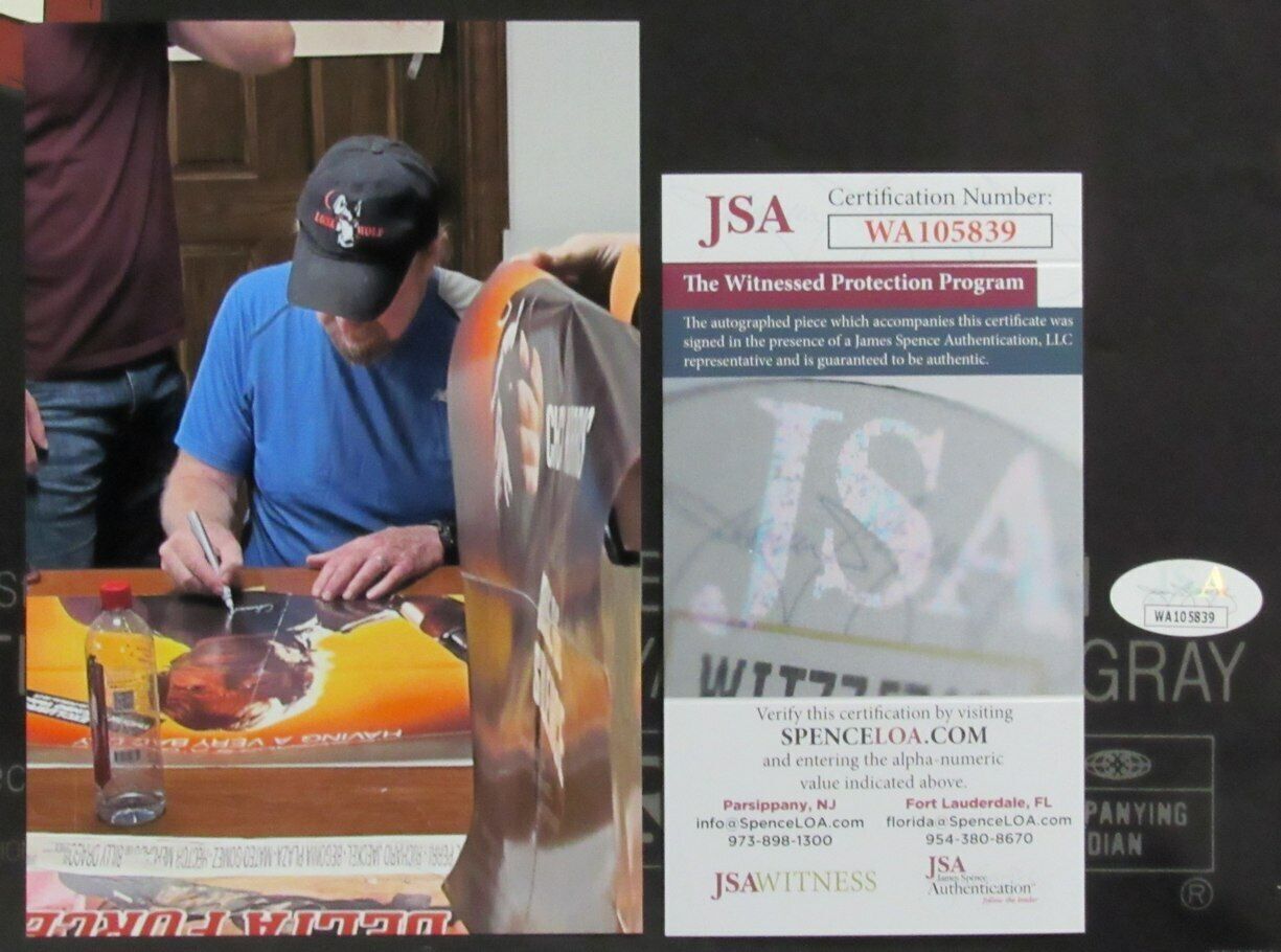 Chuck Norris Autographed Movie Poster 27X40 "Code Of Silence" Movie Jsa