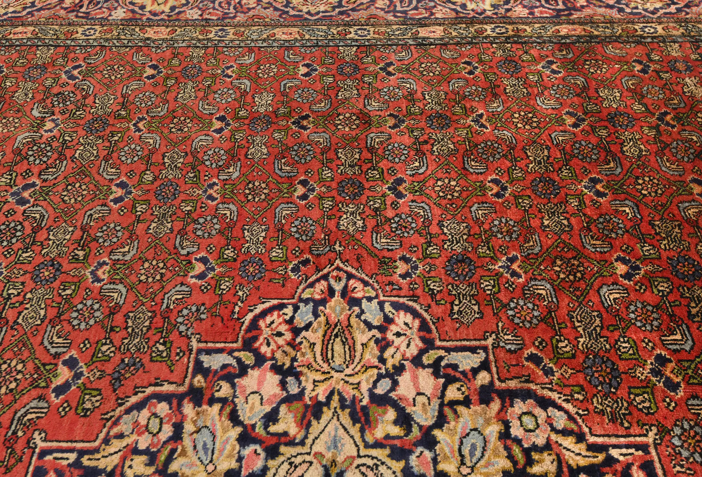 Handmade Vintage Rug Tribal Floral Extra Large