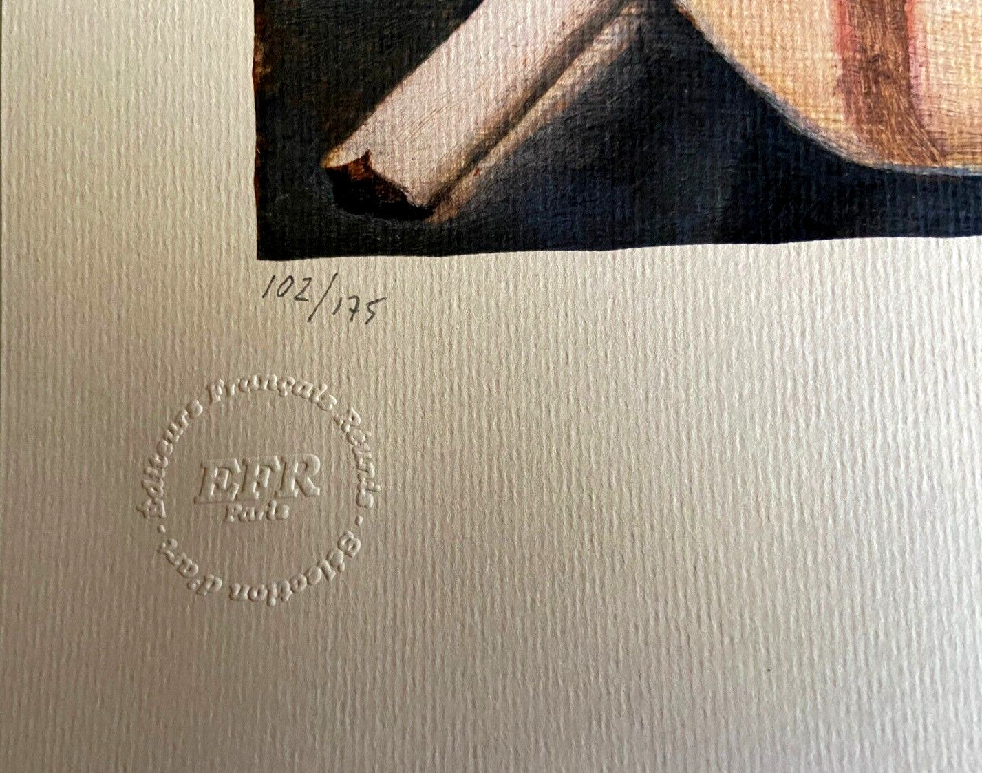 Lucian Freud Lithograph Hand Numbered Signed Limited Stamp