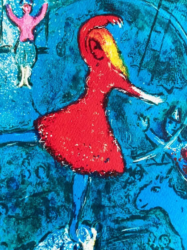 Marc Chagall Lithograph Mourlot 1967 Coa Original