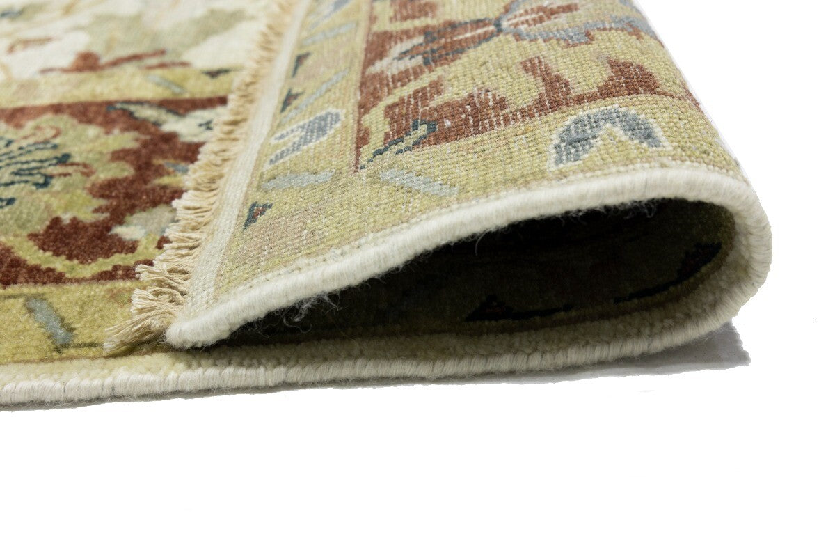 Hand-Knotted Vintage Style Floral Peshawar Osh