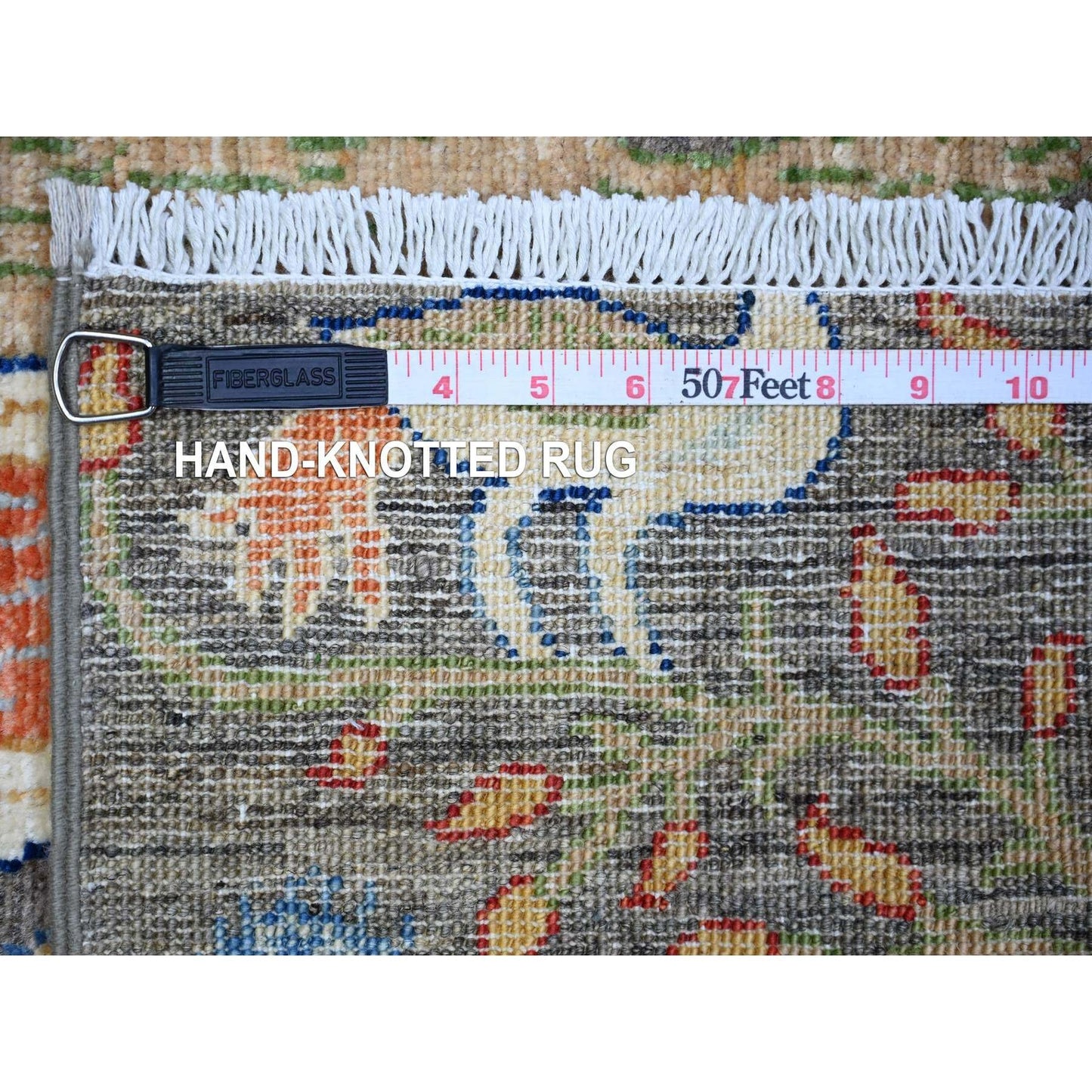 3'X5' Gray Birds Paradise Hand Knotted Peshawar 100% Wool Oriental Rug