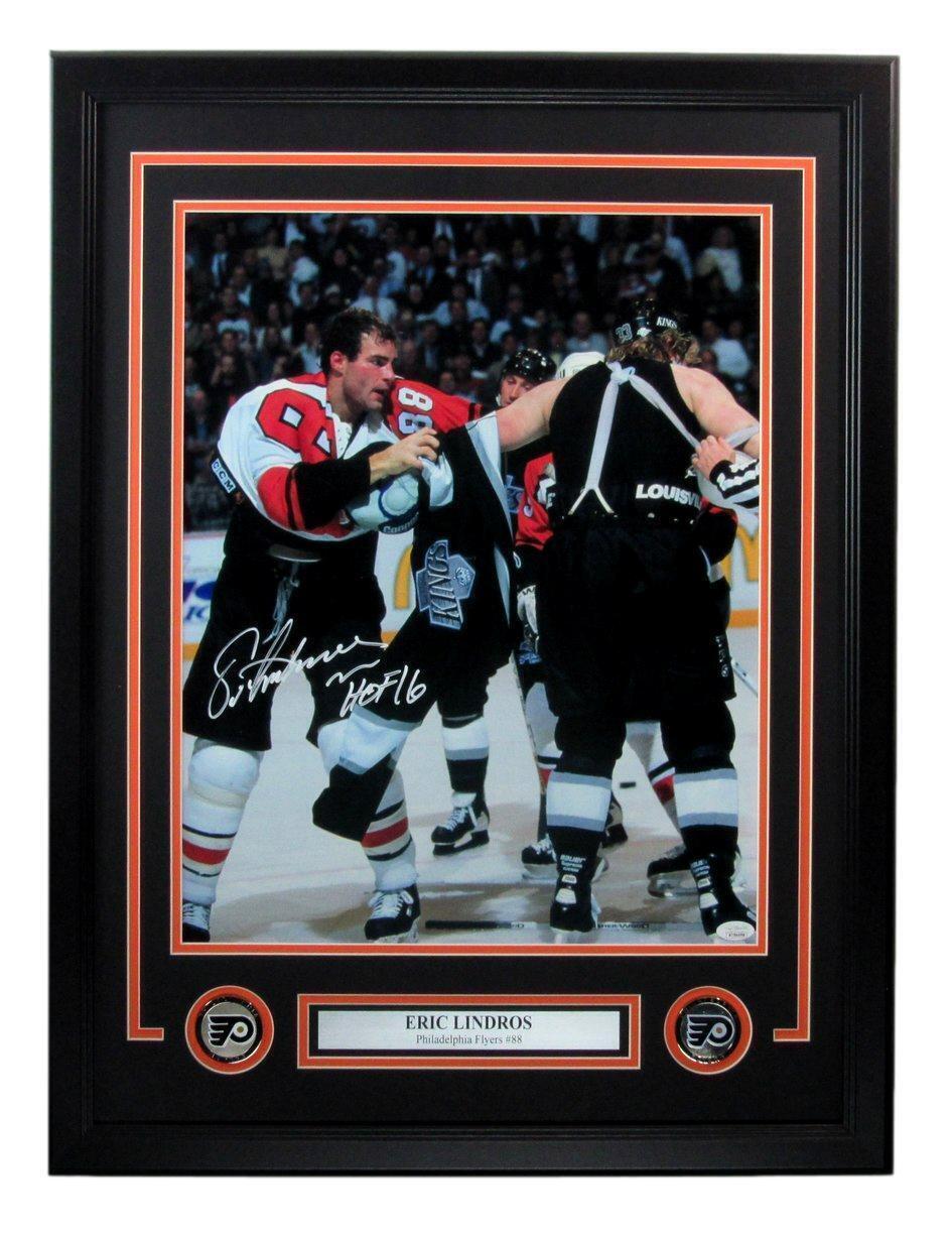 Eric Lindros Hof Autographed/Inscr 16X20 Photo