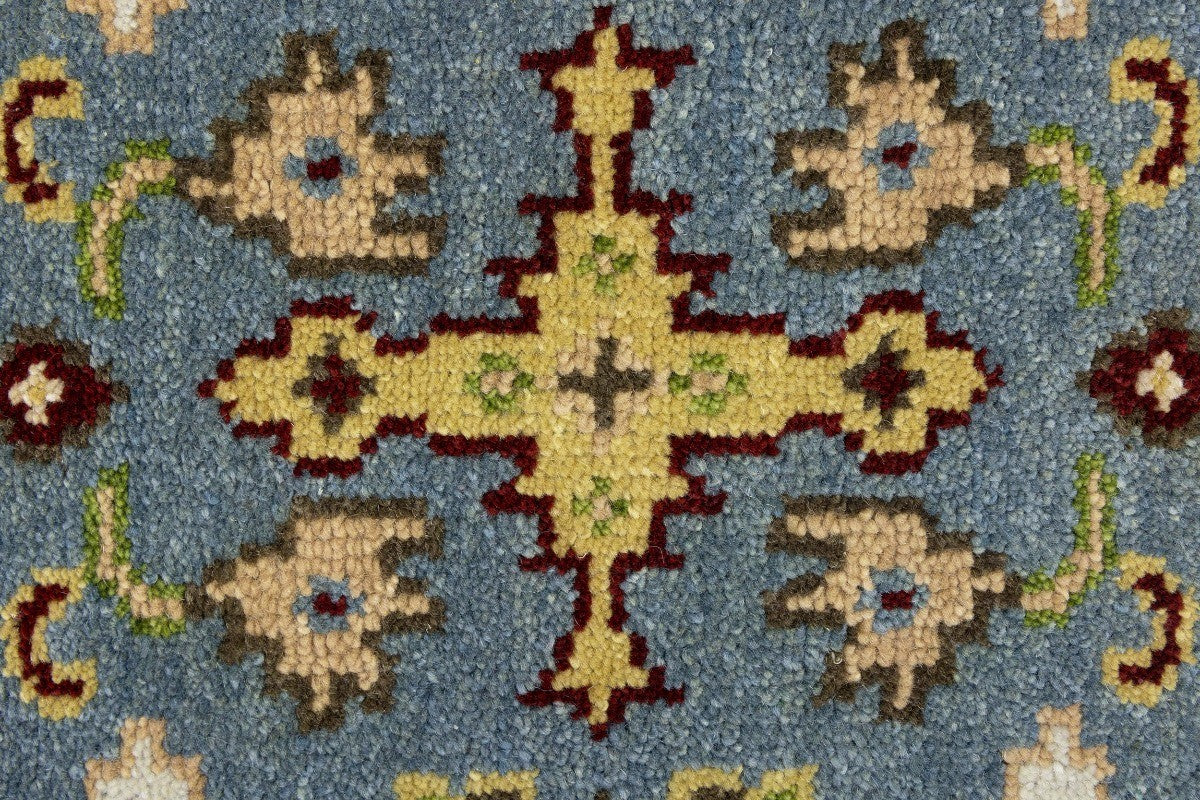 Hand-knotted gray floral chobi rug oriental farmhouse decor carpet